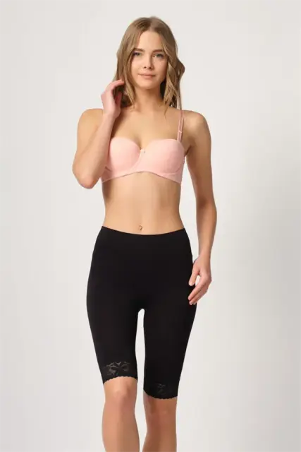 Siyah MI Emay 3004 Soft Uzun Paça Dantel Boxer — görsel 1