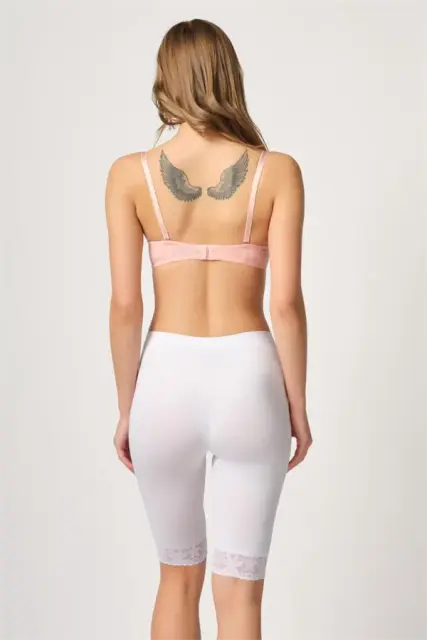 Beyaz MI Emay 3004 Soft Uzun Paça Dantel Boxer — görsel 3