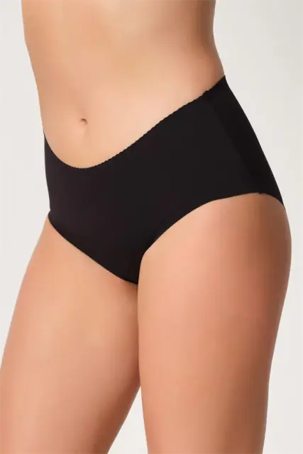 Siyah Mı Emay 2702 Lazer Kesim Toparlayıcı Mama Slip Korse — görsel 3