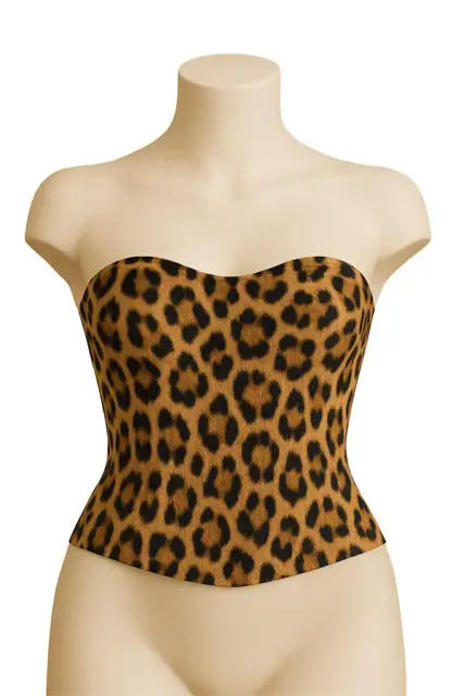 Leopar Mı Emay 9155 Terletici Korse Büstiyer — görsel 1