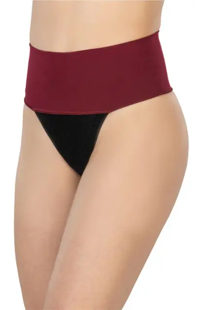 Bordo Mı 2048 Seamless Çift Renk String Korse — görsel 1