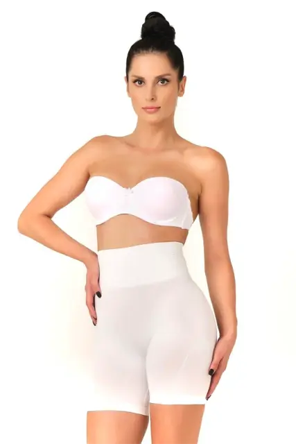Beyaz Düşük Bel Double Pantalon Korse — görsel 2