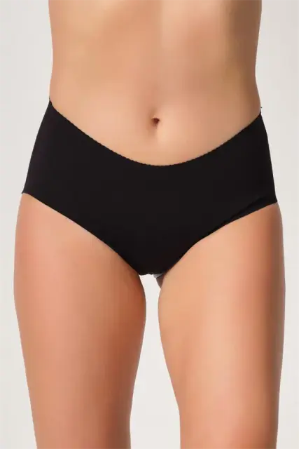 Siyah Mı Emay 2702 Lazer Kesim Toparlayıcı Mama Slip Korse — görsel 1
